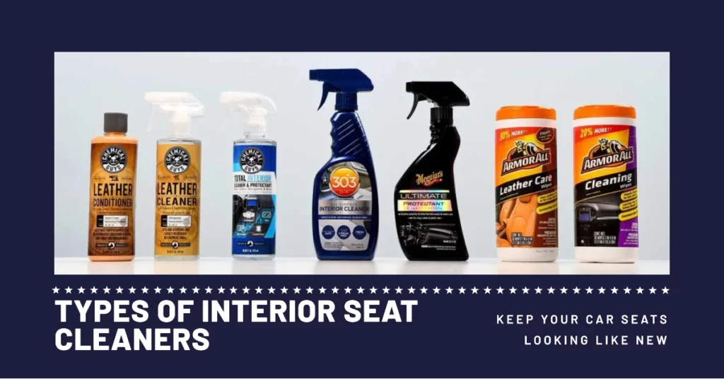types of interior cleaners
