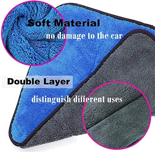 Q4 EVER Microfiber Cleaning Cloth, 40x40cm, 600 GSM, Multicolor for Super Cleanliness